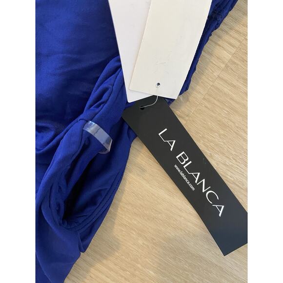 NWT La Blanca Island Goddess Off The Shoulder Ruffled One Piece Swimsuit 8 Beach - Picture 12 of 12